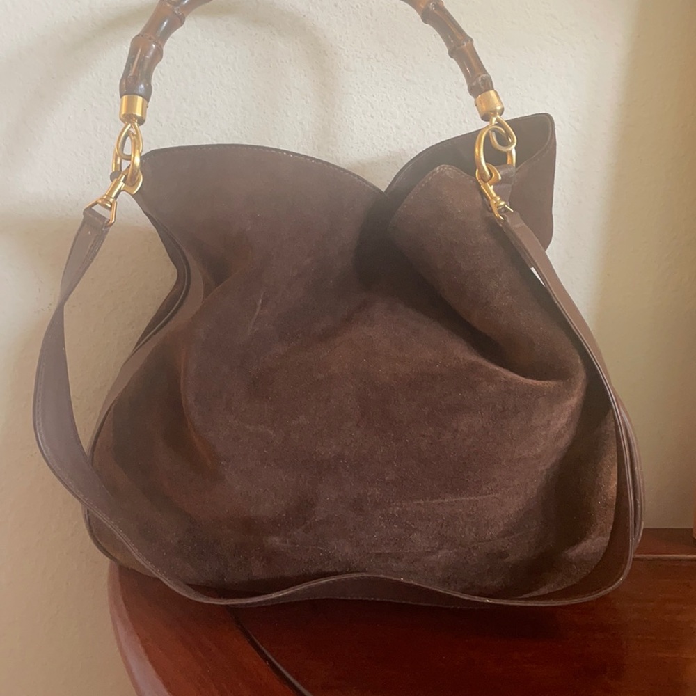 Gucci Large Bamboo 2 way Bag